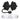 Gracie Straw Topper™ - Black Hexed Hearts