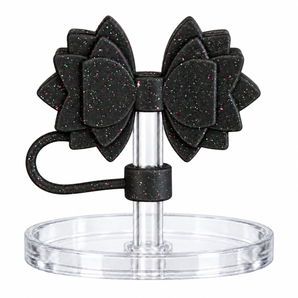 Gracie Straw Topper™ - Chocolate Gold Glitter