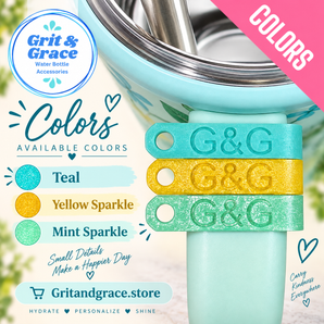 Bauble Handle Clip Yellow & Teals