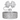 Heart Scroll Shorty Bottle Boot & Gracie Straw Topper™ (Silver Gloss)