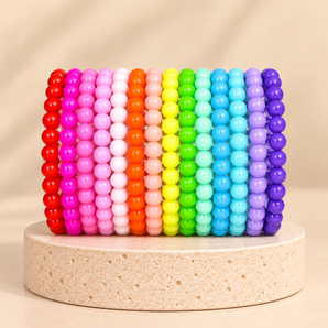 Pastel Slim Stretchy Cup Bracelet