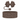 Heart Scroll Shorty Bottle Boot & Gracie Straw Topper (Chocolate Glitter)