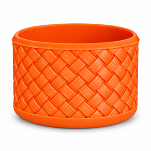 Grit & Grace Basketweave Silicone Bottle Boot – Showgirl Orange Chameleon