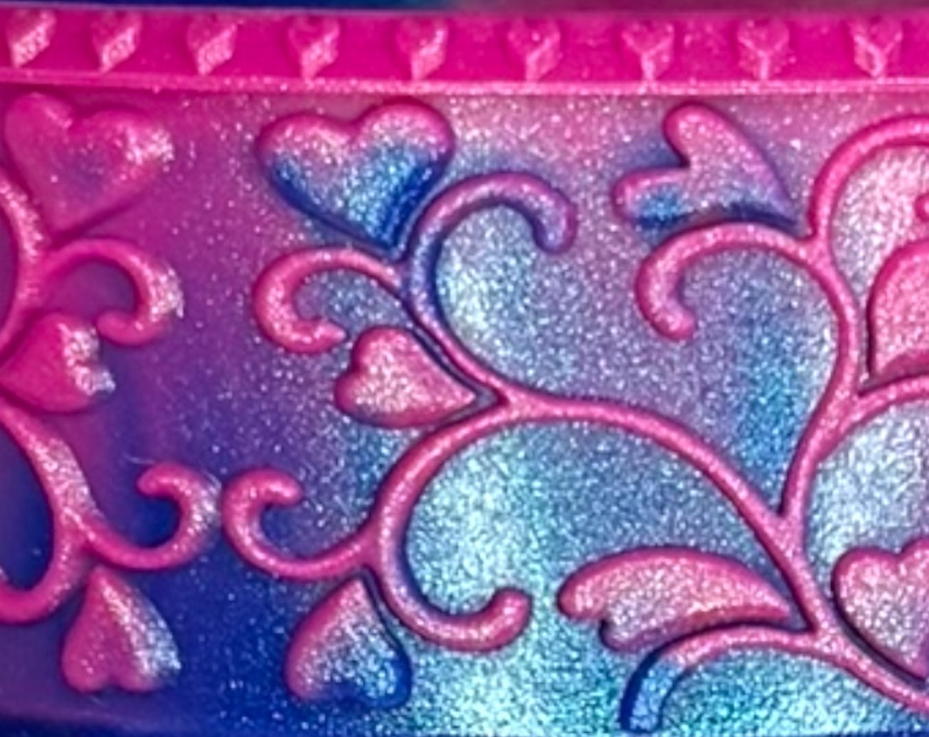 Heart Scroll Berry Truffle Swirl Shorty Boot