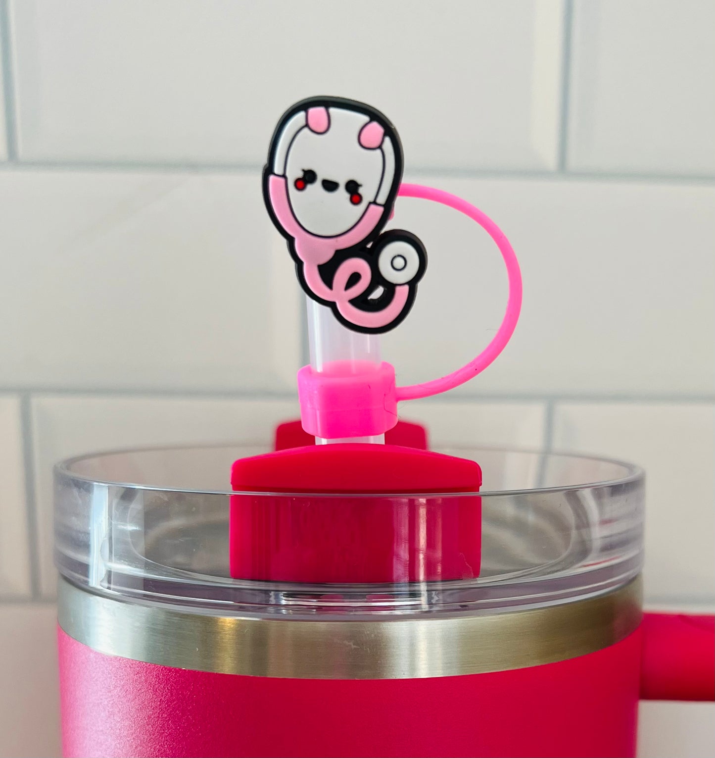 Nurse Stethoscope Straw Topper