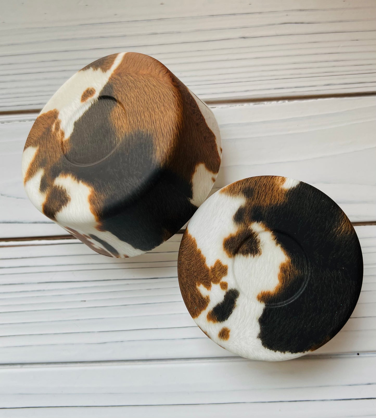 Black & Brown Realistic Cow Boot