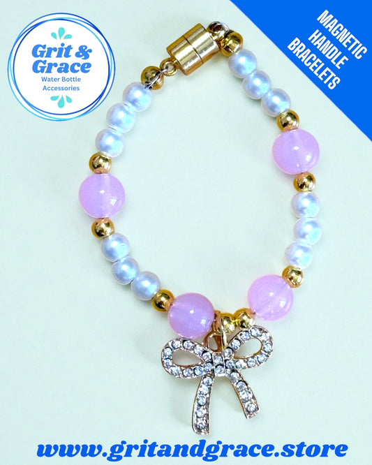 Pink & Pearl Magnetic Handle Bracelet