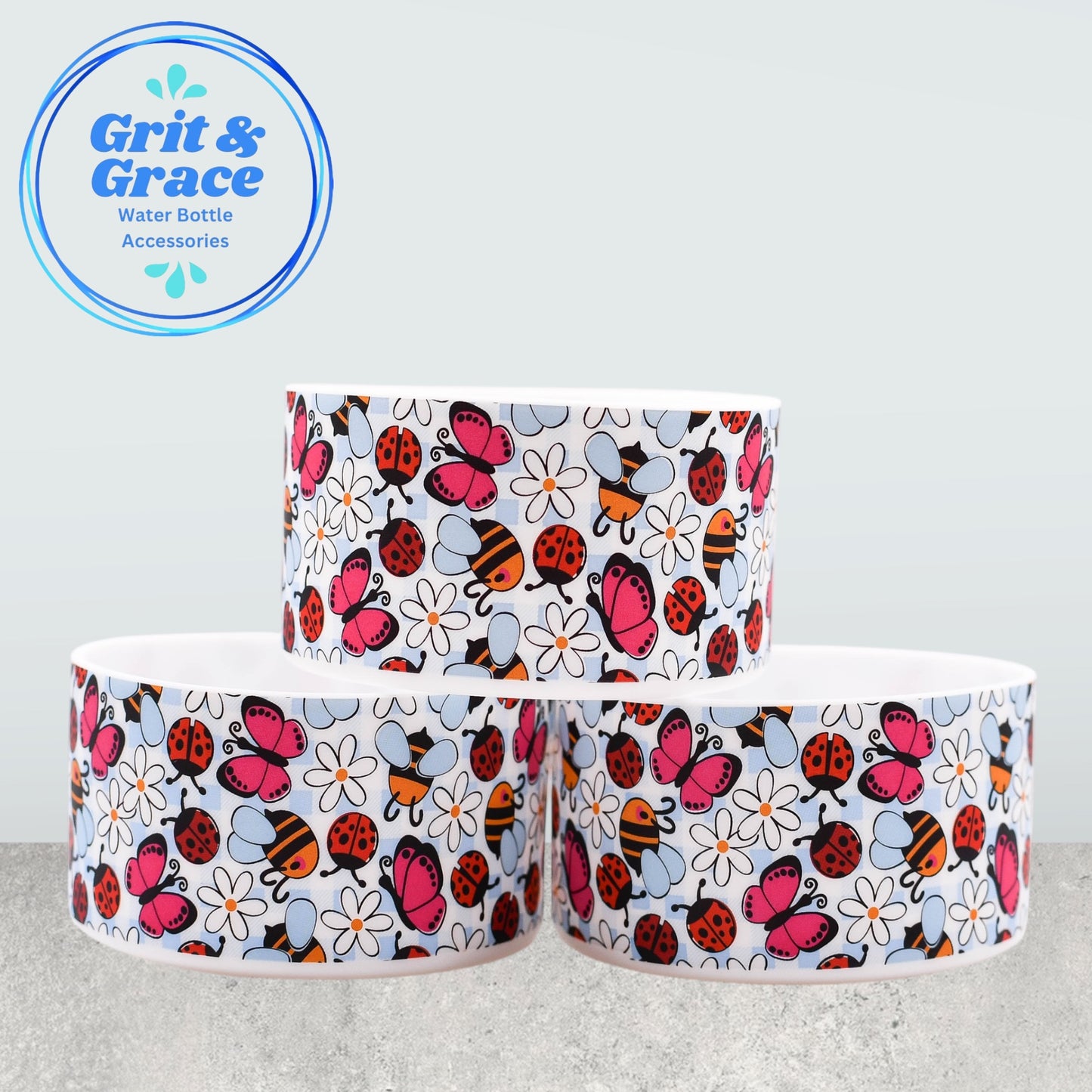 Bees & Ladybugs White Gingham Boot