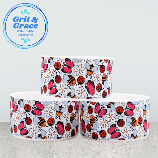 Bees & Ladybugs White Gingham Boot