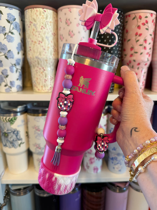 Disco Bows Silicone Dangle