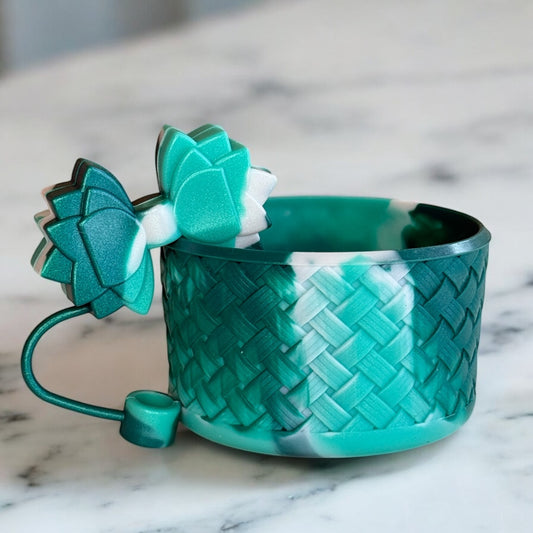 Gracie Gumdrop Green Straw Topper