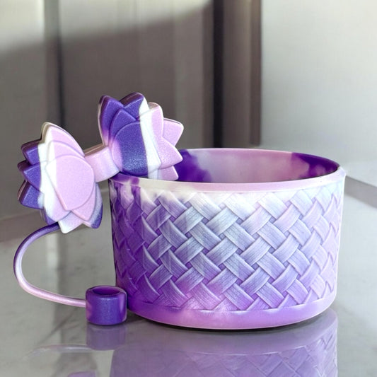 Gracie Mini Straw Bauble - Sour Grape