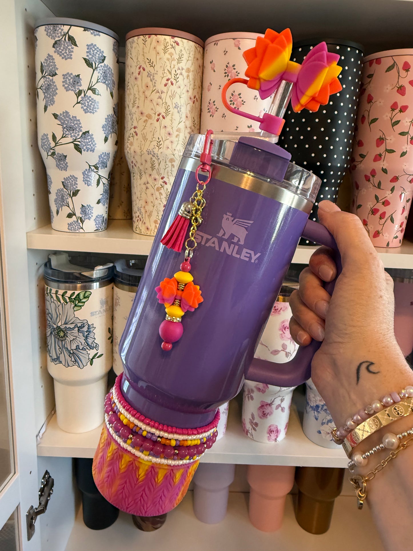 Fruit Punch Stretchy Cup Bracelets (Set of 6)