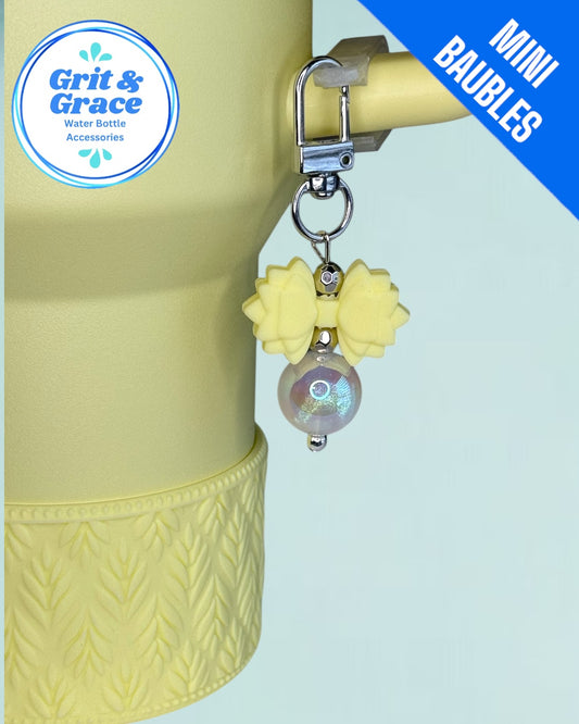 Gracie Mini Straw Bauble-Lemonade Iridescent