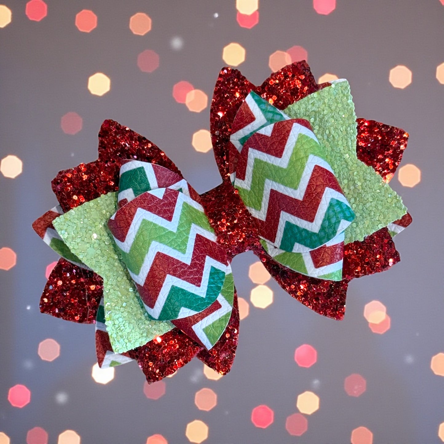 Christmas Zig Zag 2.0 Bow