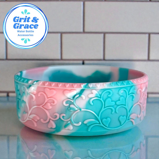 Petal Mint Heart Scroll Shorty Boot