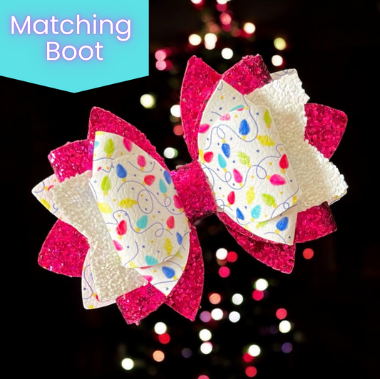 Christmas Lights 2.0- Magenta Glitter