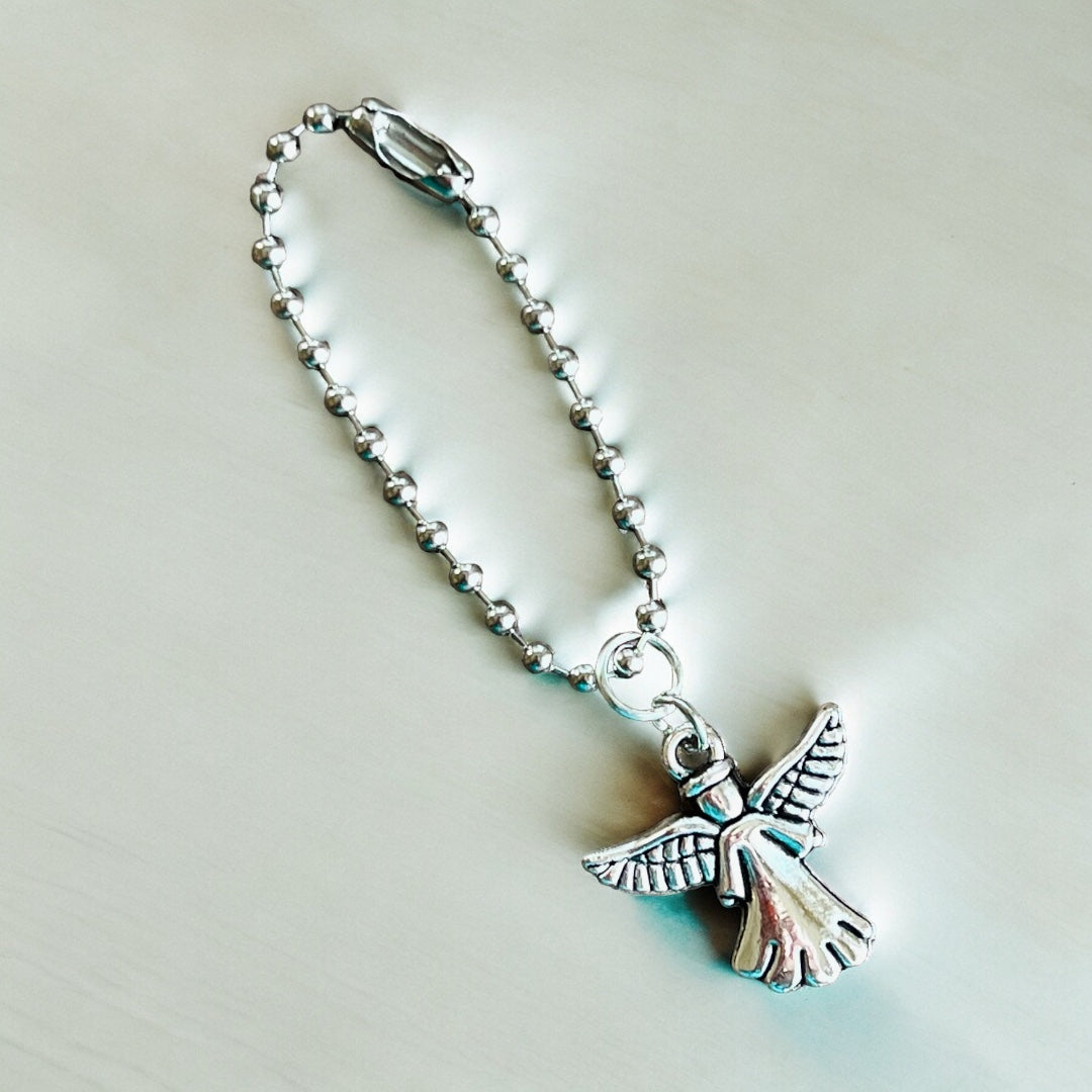 Silver Angel Handle Charm