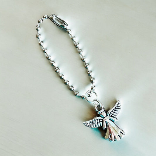 Silver Angel Handle Charm