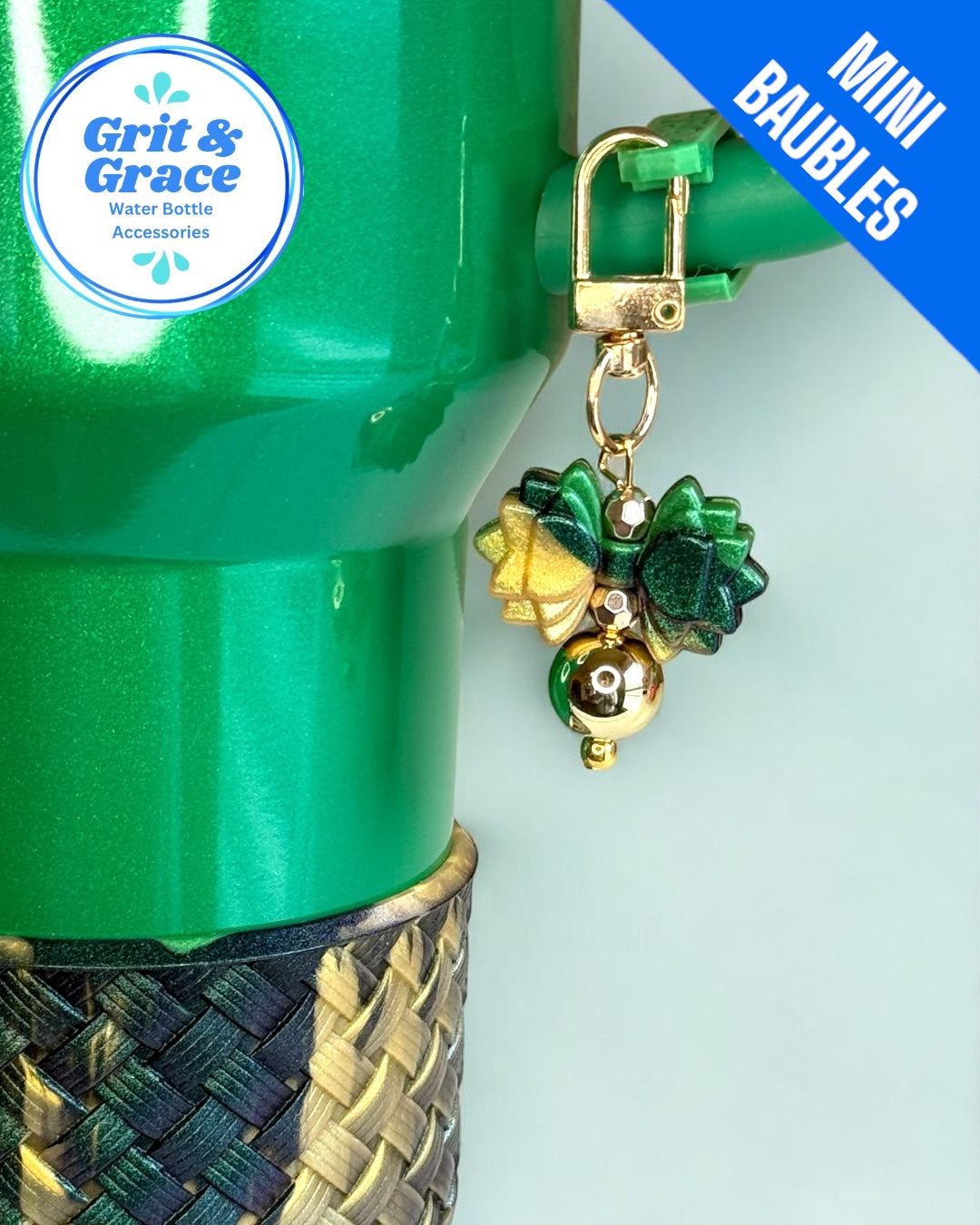 Gracie Mini Straw Bauble- Green Witch