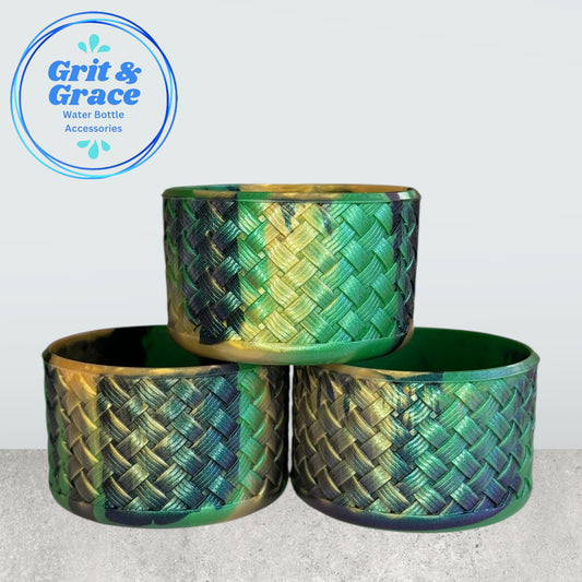 Basketweave Green Witch Boot