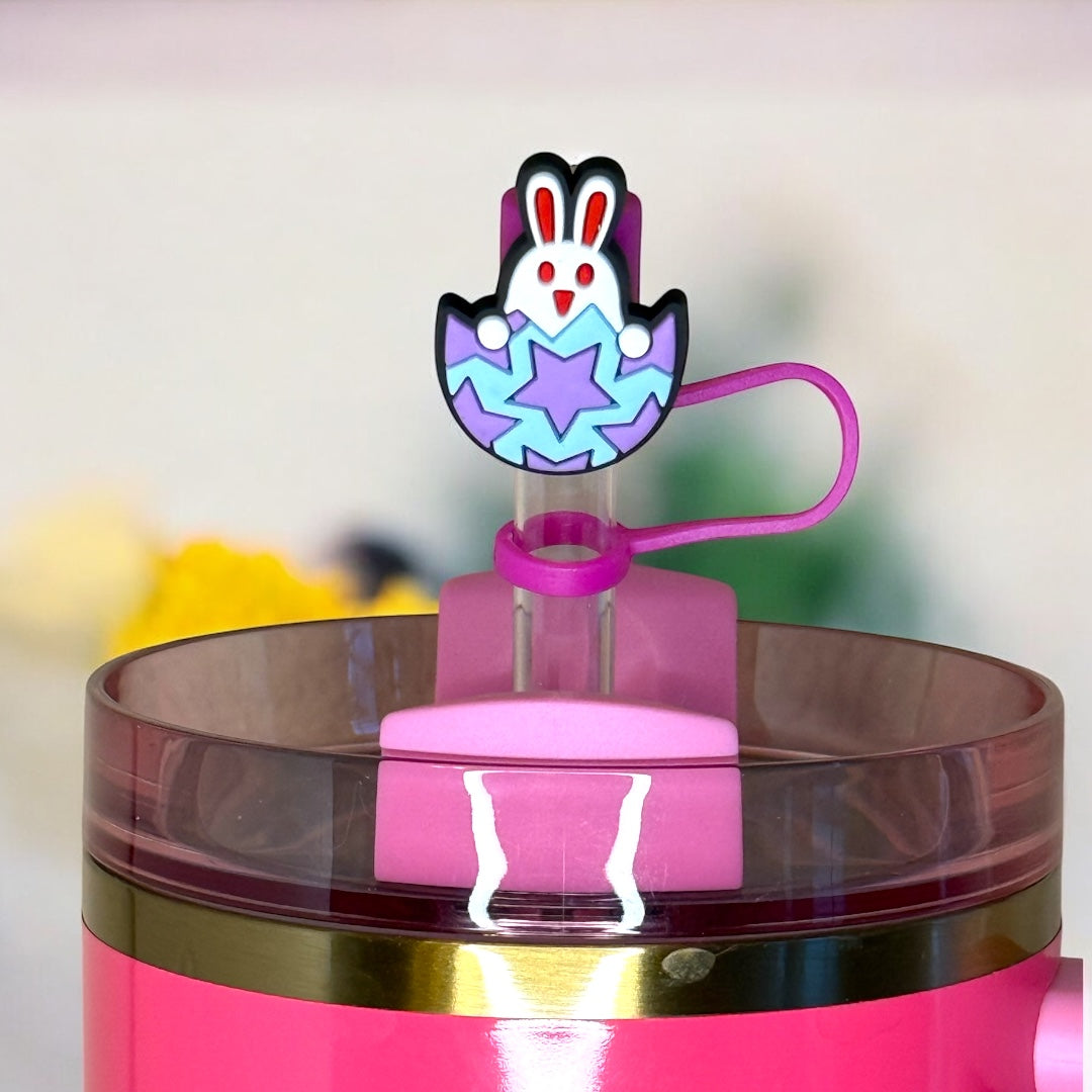 Star Egg & Bunny Straw Topper