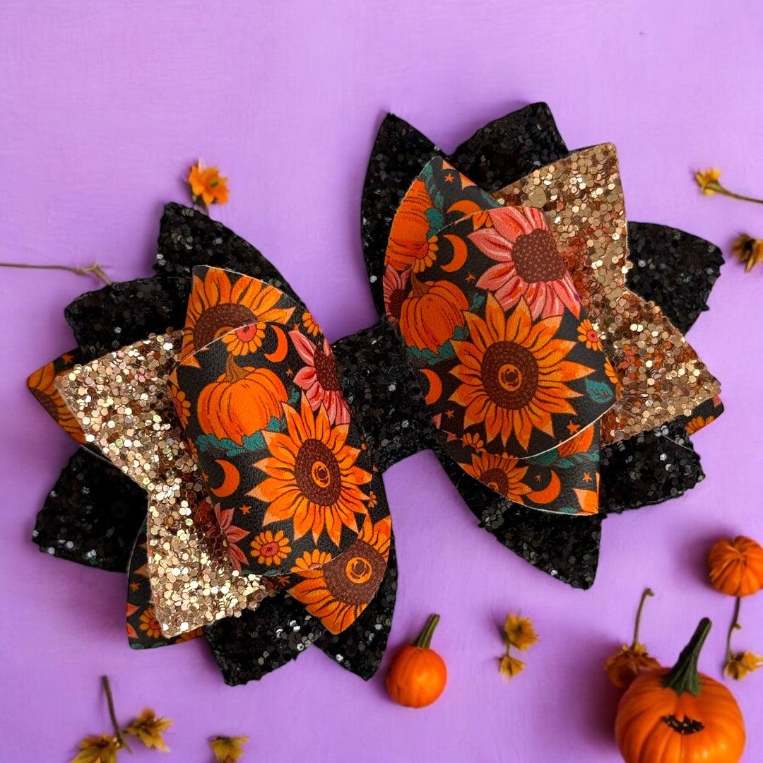 Luxe Fall Sunflower Bow