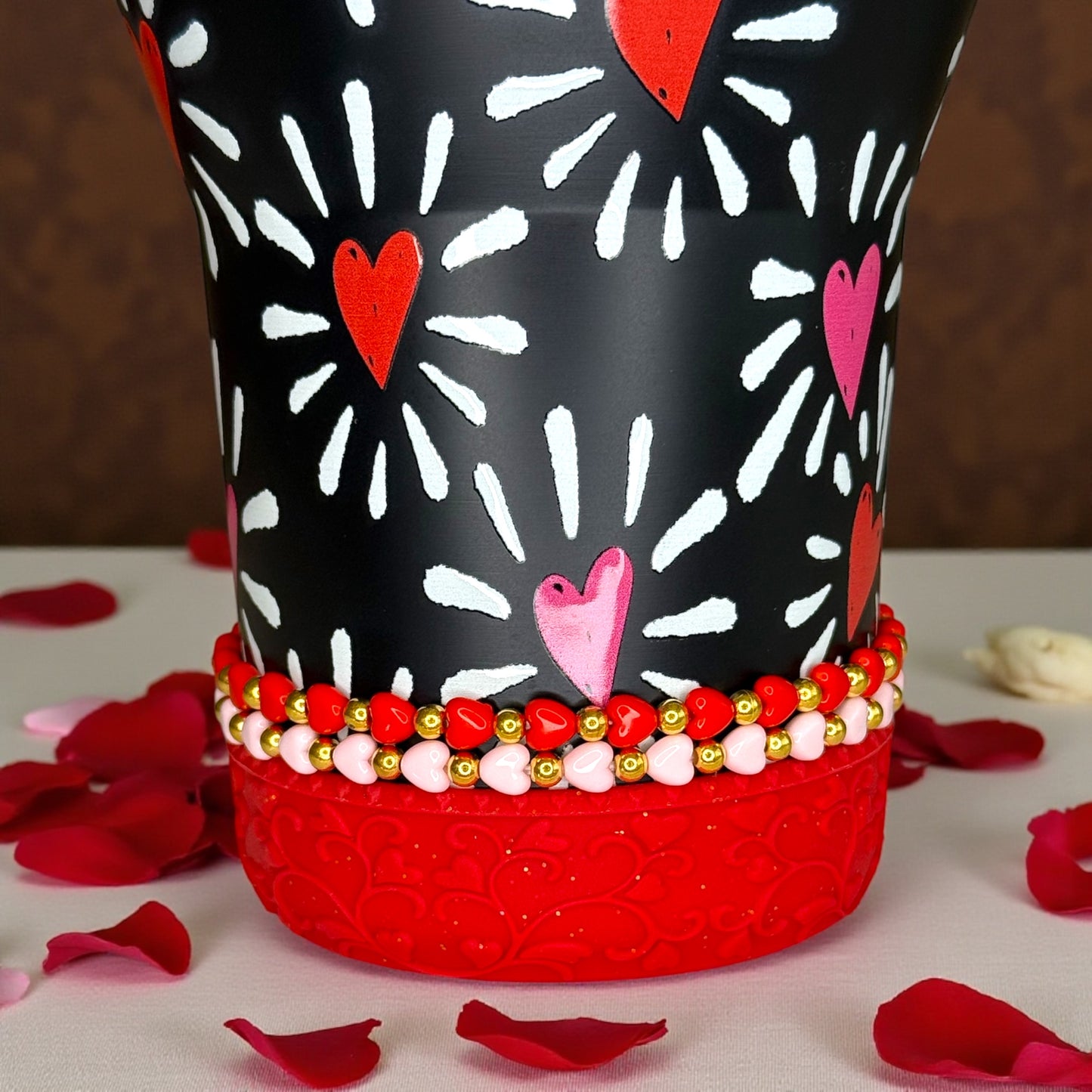 Petite Heart Stretchy Cup Bracelet (Pick Color)