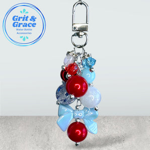 Deluxe Blue Starry Stripes Bauble Charm