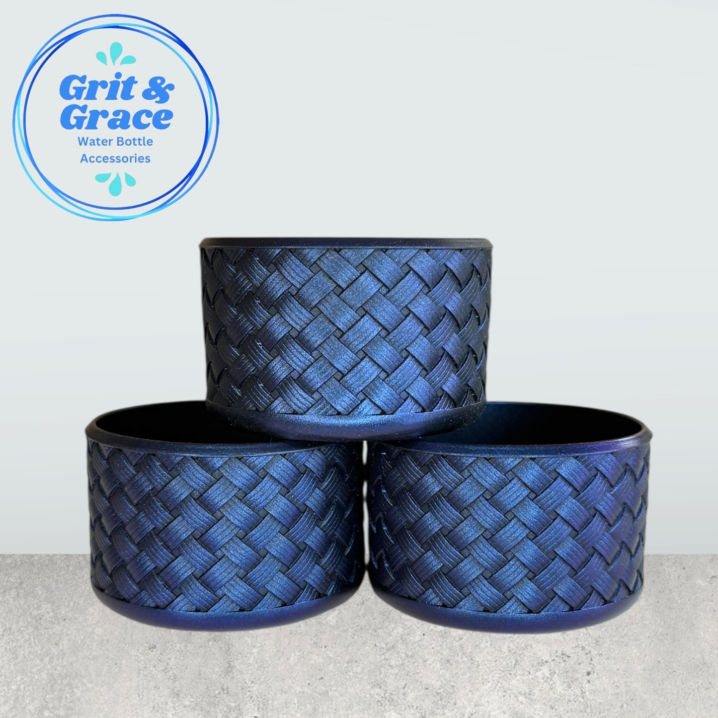 Basketweave Royal Blue Chameleon Boot