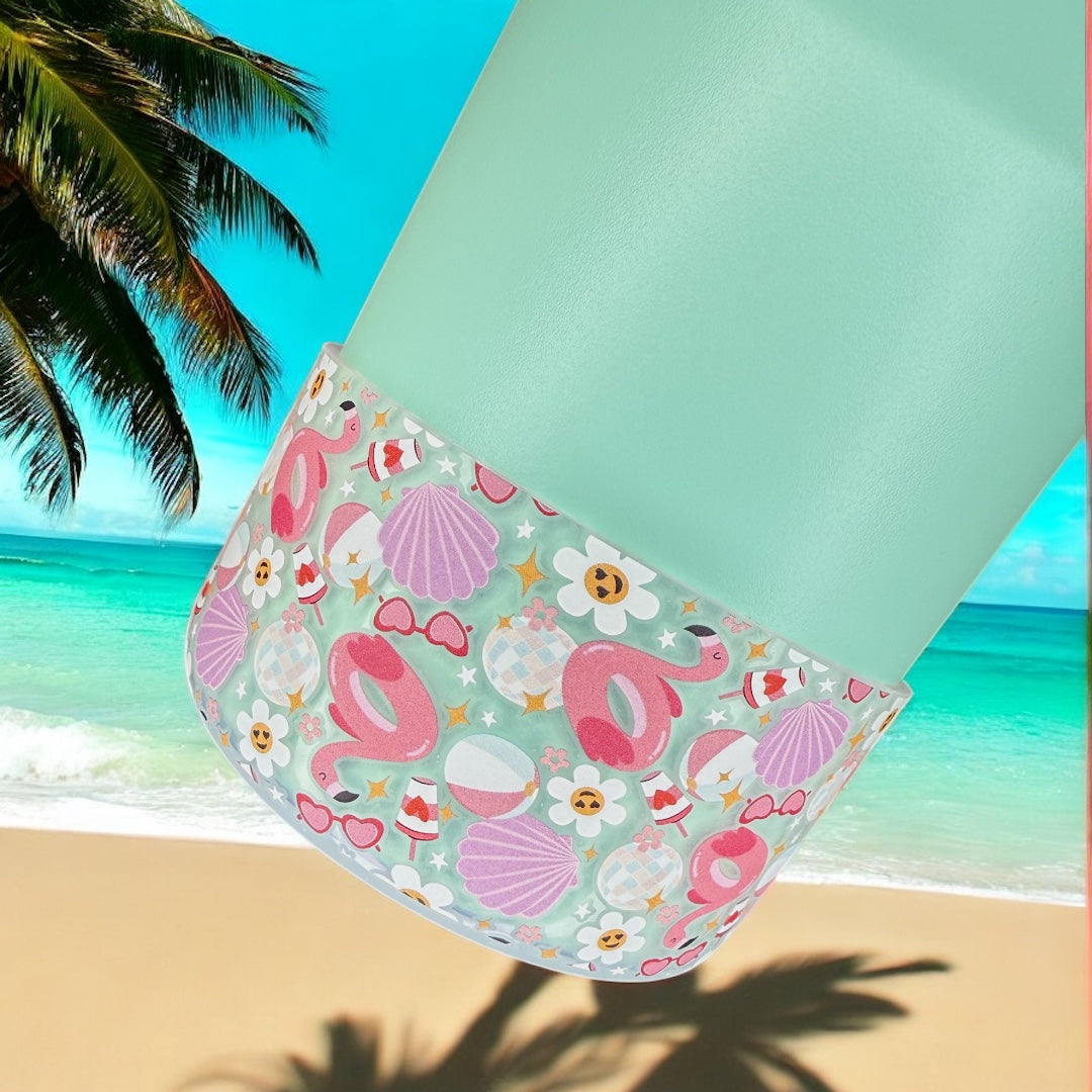 Flamingo Pool Party (Translucent) Boot