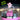 Glow Pink Ghost Straw Topper