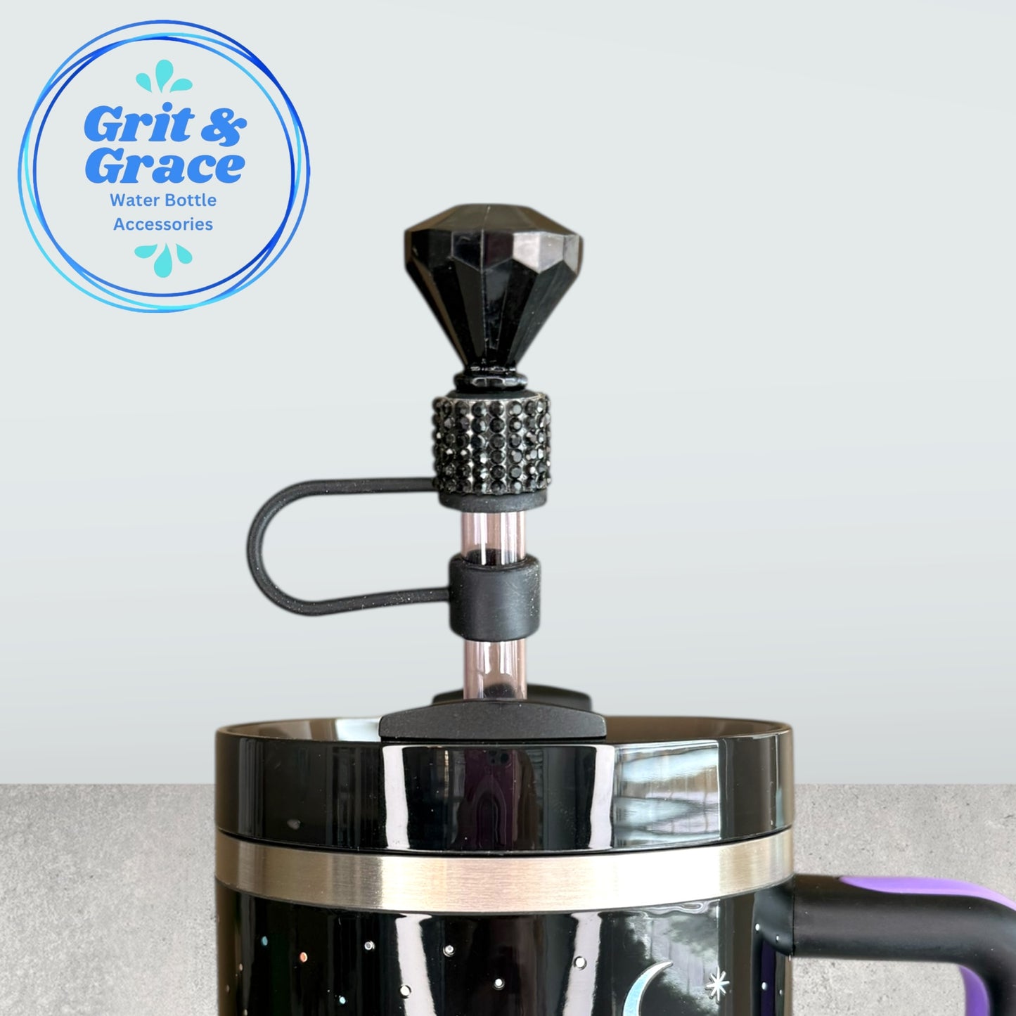 Bling Diamond Straw Topper