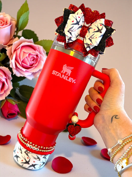 Love Birds Sparkle Bow