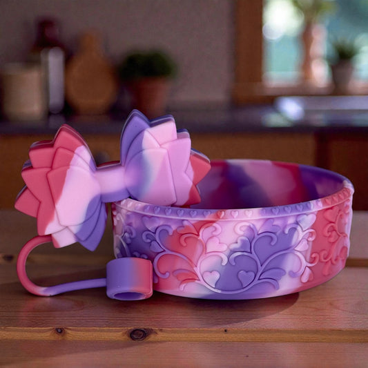 Heart Scroll Vintage Rose Shorty Boot