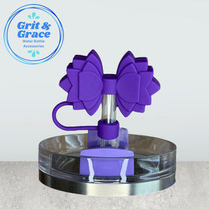 Gracie Deep Purple Straw Topper
