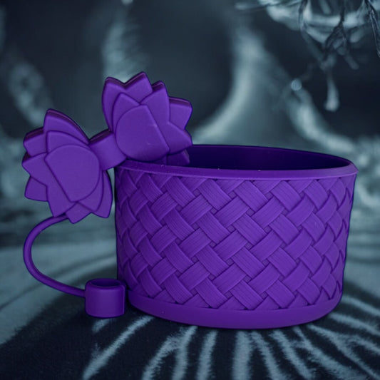 Basketweave Deep Purple Boot