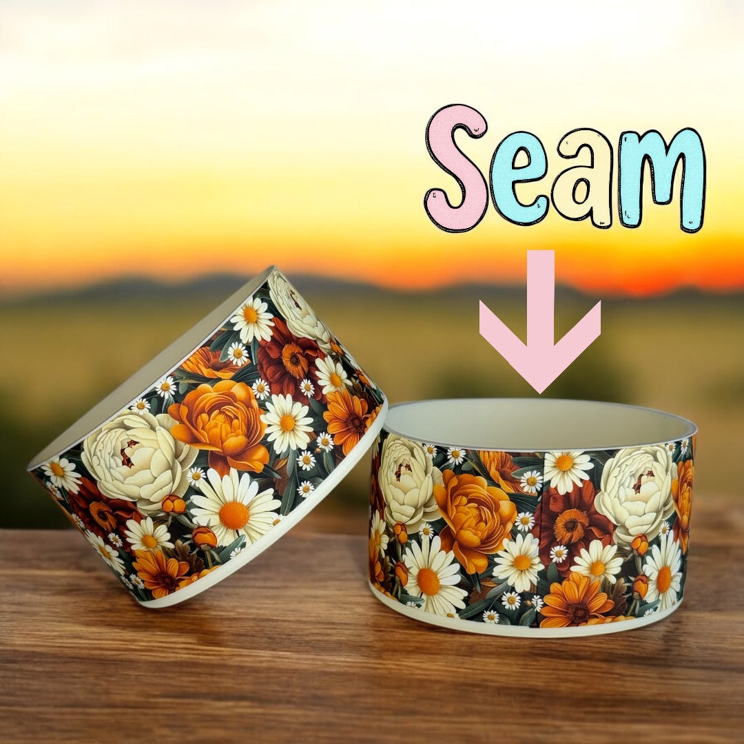 Autumn Floral (Burnt Orange) Boot