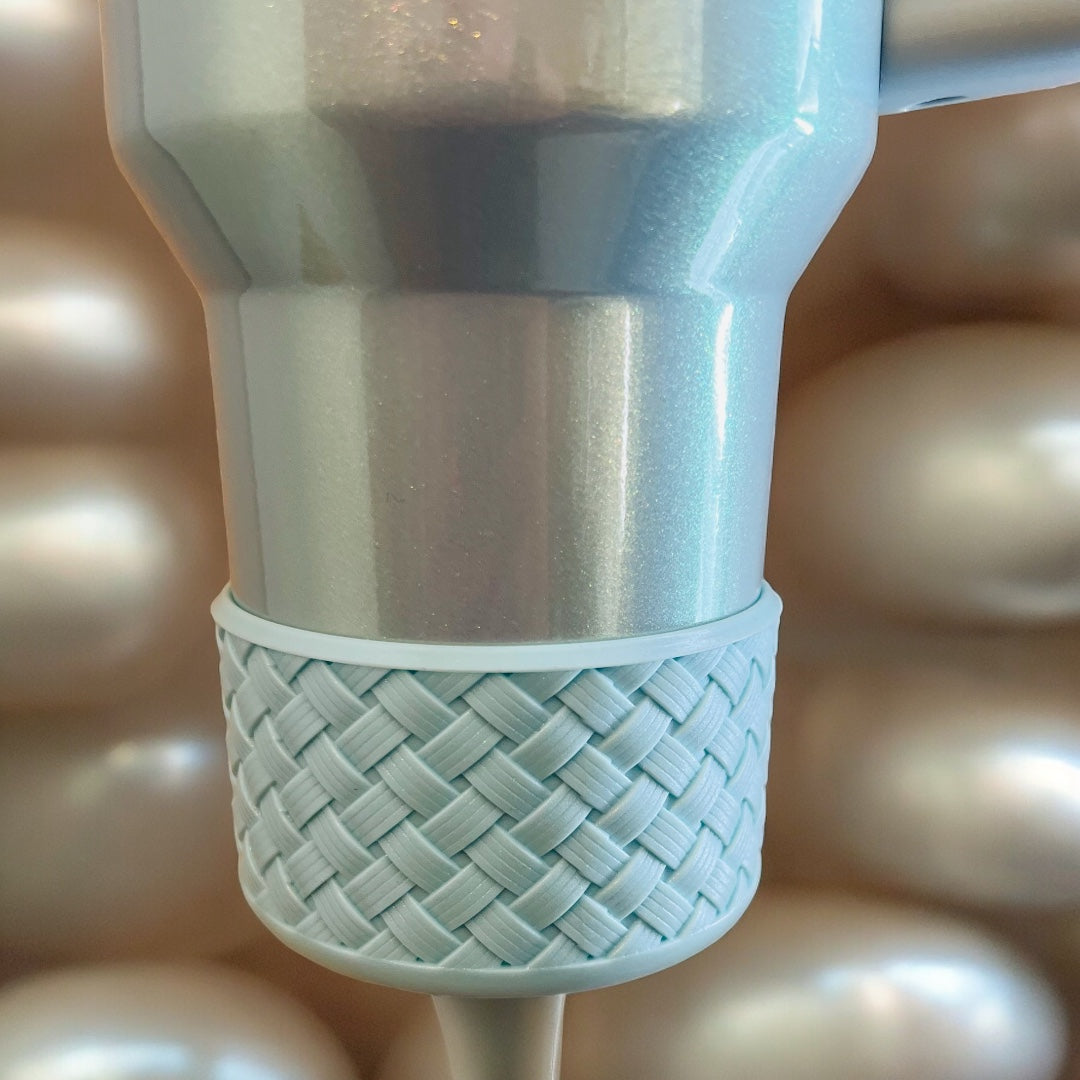 Basketweave Pearlescent Blueberry Milk Boot