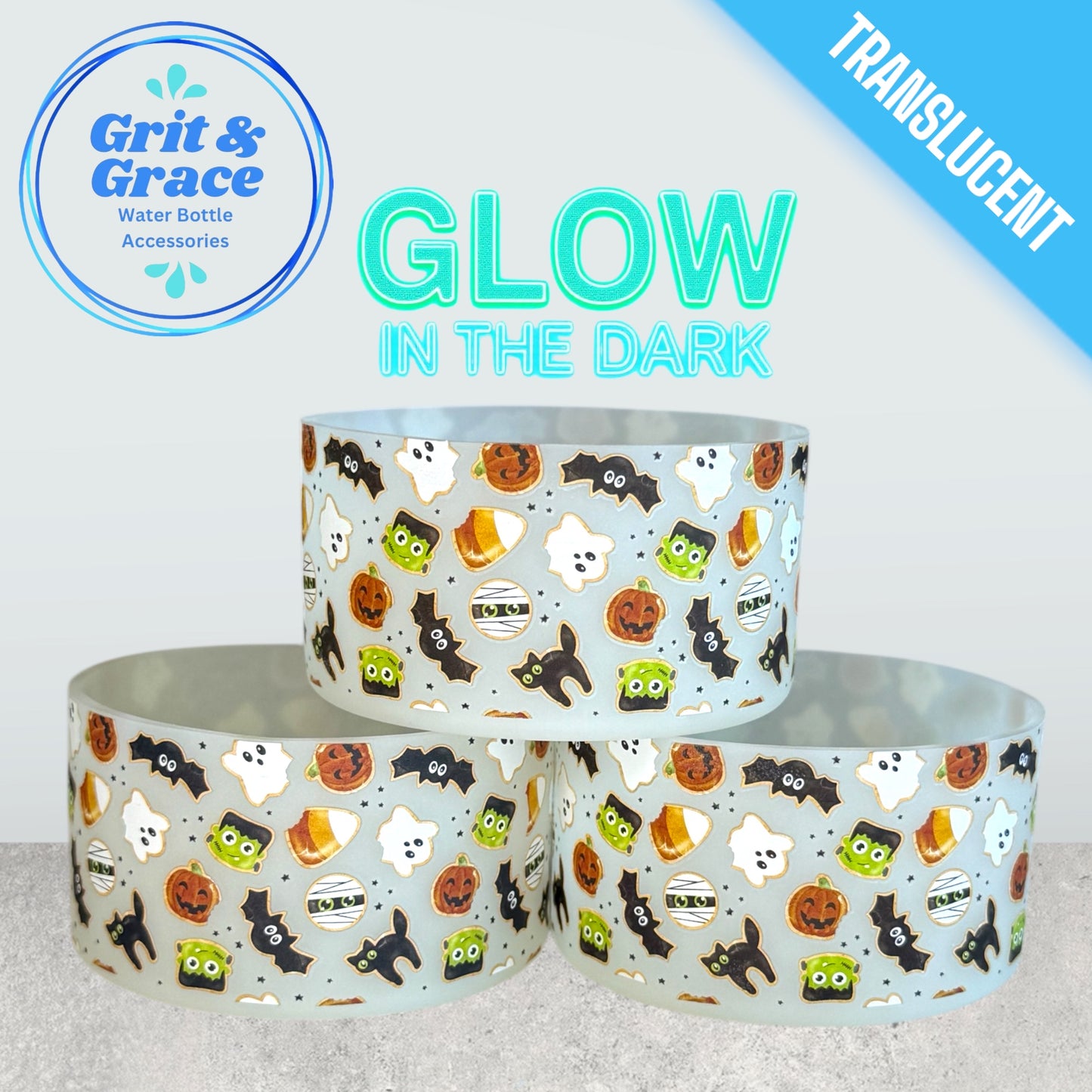 Glow in the Dark Spooky Cookies Boot (Translucent)