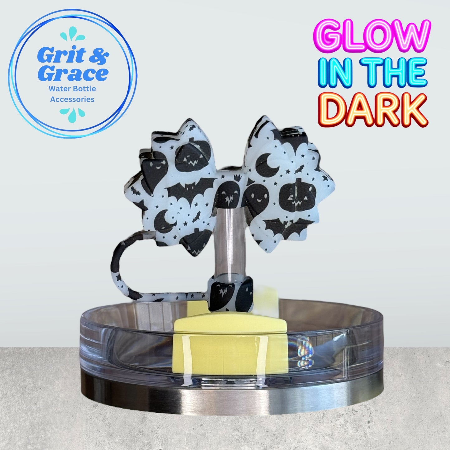 Halloween Glow Gracie Straw Topper