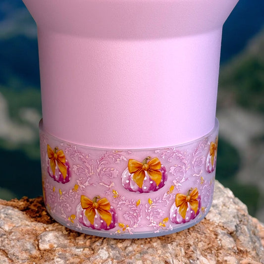 Polka Dot Pumpkin Translucent Boot