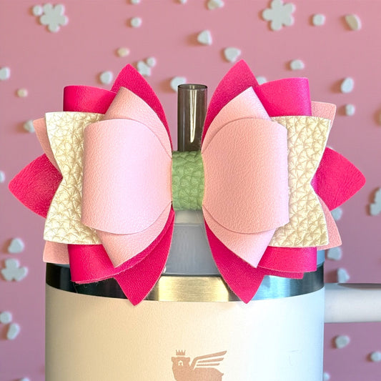 Flower Truck Colorblock Bow