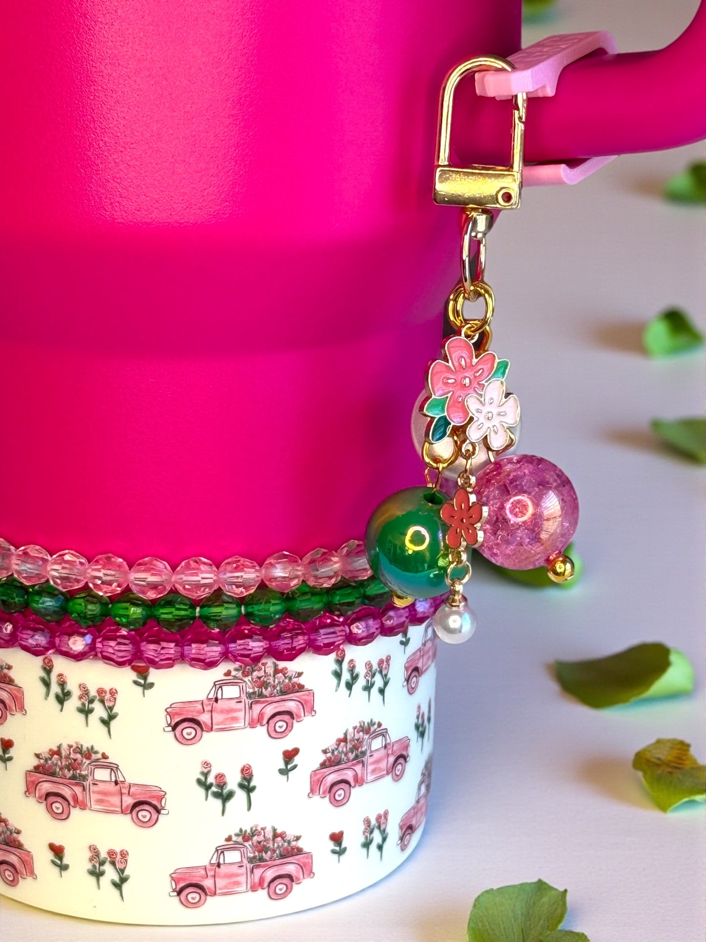 Triple Flower Pearl Mini Bauble