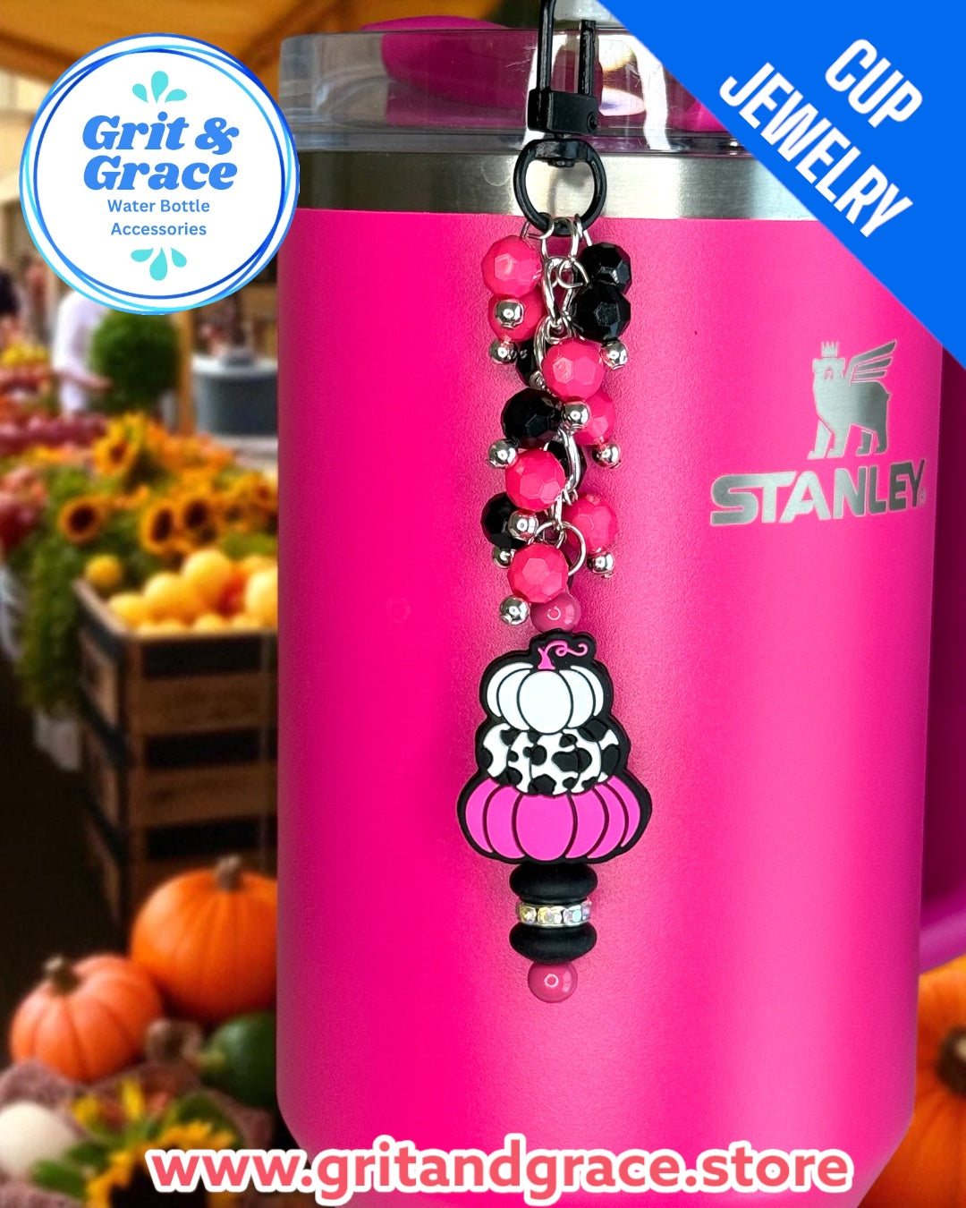 Triple Pink Pumpkin Cup Jewelry