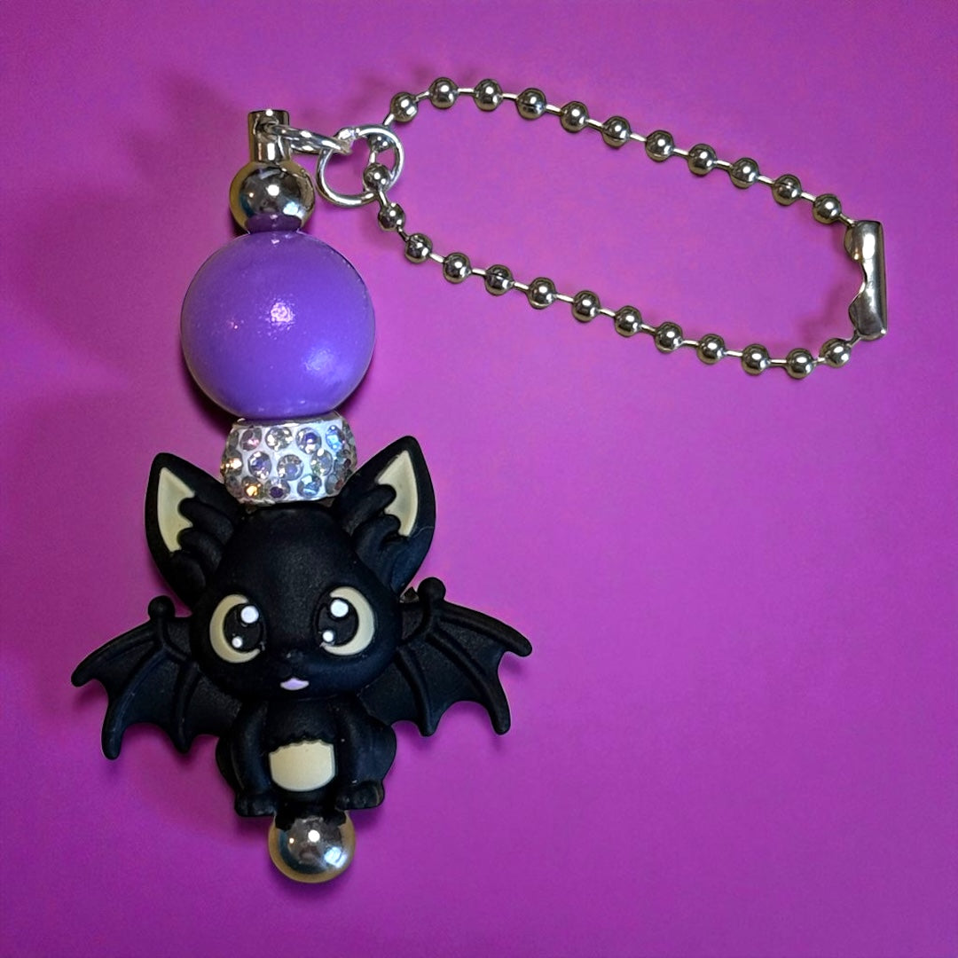 Purple Bat Charm Hang Anywhere Charm