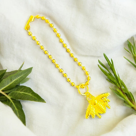 Golden Bee Handle Charm