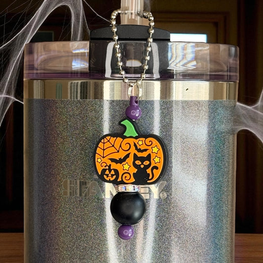 Haunted Pumpkin Hang Anywhere Charm