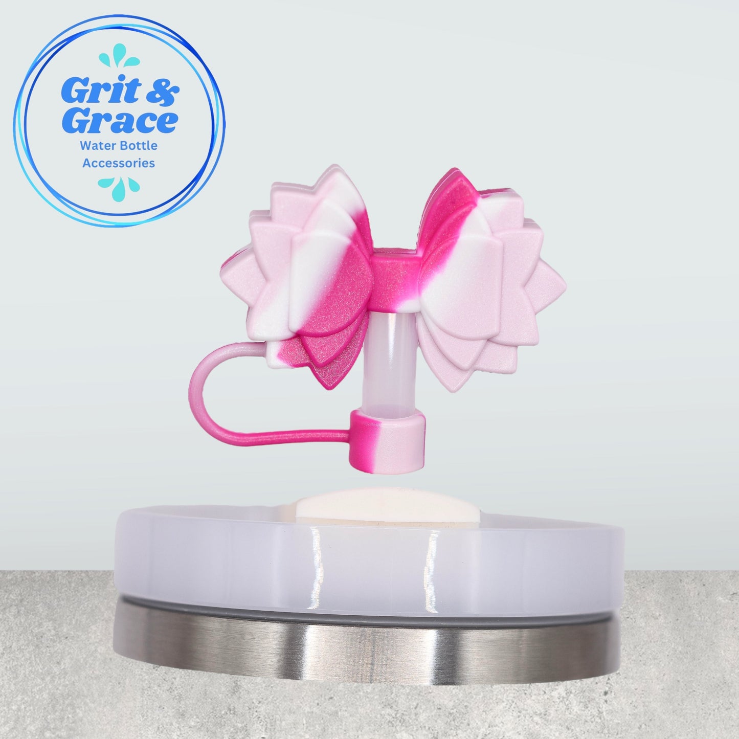 Gracie Sweet Pea Swirl Straw Topper