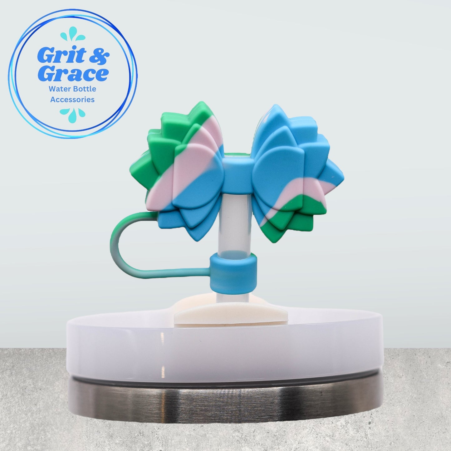 Gracie Tulip Swirl Straw Topper